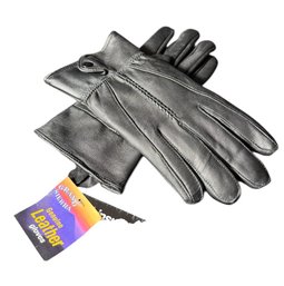 Thinsulate Genuine Black Leather Winter Gloves Large