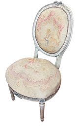 Mason De Wit Louis XVI Style Oval Back Upholstered Chair (BL)