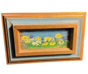 Original Signed & Framed Floral Painting