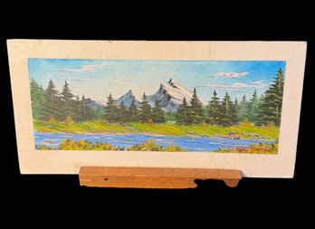 John Stetson Signed Original Mountain Landscape Painting
