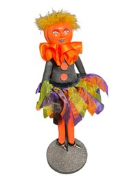 Pumpkin Person Doll On Stand