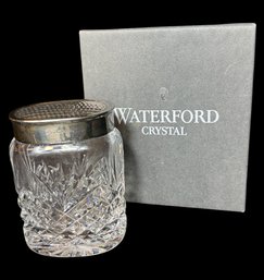 Waterford Crystal & Silverplated Vanity Jar A