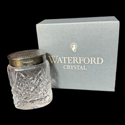 Waterford Crystal & Silverplated Vanity Jar B