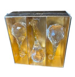 Crystal Ball Hanging Ornaments 3pc