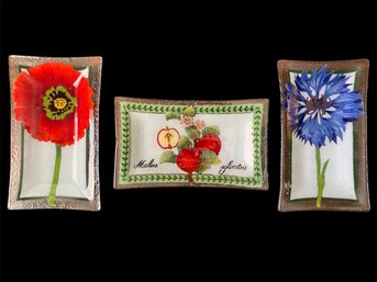 Peggy Karr Style Glass Plate Set (RR)