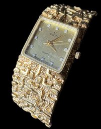 Elgin Gold Tone & Quartz Dial Ladies Watch