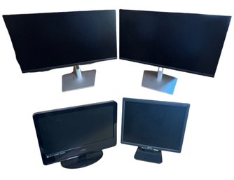 Dell P2422H 23.8in Monitor Pair, Vizio 18.5in TV, & Acer 17in Monitor (O)
