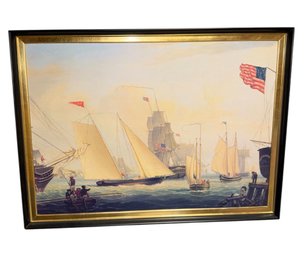 Fitz Hugh Lane (1804-1865) Northern Light Framed Art Print (BLR)