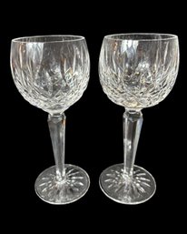 Hock Wine Lismore By Waterford Crystal Wine Glass Pair A