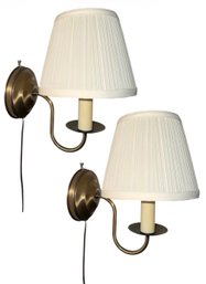 Hanging Wall Sconce Arm Lamp Pair Works! (BR5)