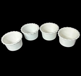 Chantal White Stoneware Ramekins 4pc