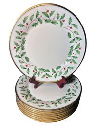 Lenox Holiday Dinner Plates 8pc
