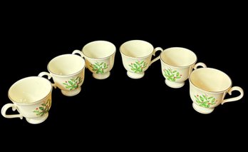 Lenox Holiday Tea Cups 6pc