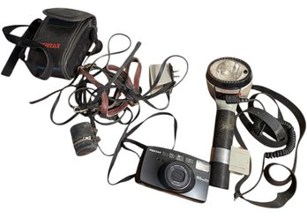 Pentax Camera With Other Photography Equipment 2pc (br2)
