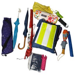 Martha Stewart Picnic Blanket, Large Assortment Of Umbrellas 13pc (Br2)