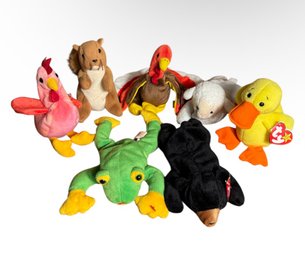 Beanie Baby Stuffed Animals 7pc (B)