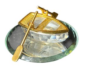 Swarovski Figurine Crystal Memories Rowboat