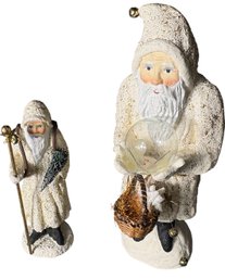 Decorative Santa Clause Father Frost Figurine Pair