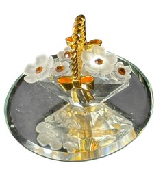 Swarovski Figurine Crystal Memories Flower Basket