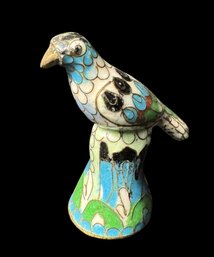 Small Cloisonne Parrot Figurine