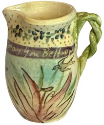 Elizabeth Rodriguez Lark Pottery Mini Hand Painted Pitcher