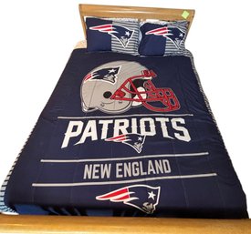 New England Patriots Comforter & Pillow Cases 3pc