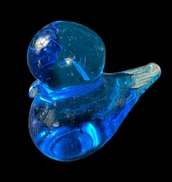 Blue Bird Art Glass Figurine