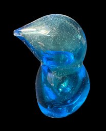 Blue Penguin Art Glass Figurine