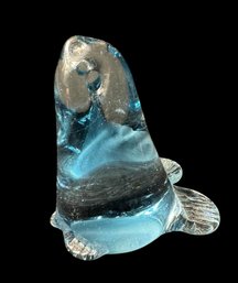 Blue Seal Art Glass Figurine