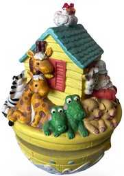 San Francisco Music Box Company Noahs Ark Figurine Works! (BR2)