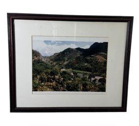 Haitian Mountains Signed & Framed Art Photography Numbered Lithograph (LR)