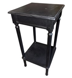 Small Black Wooden Side Table