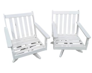 Polywood Vineyard Deep Seated Swivel Patio Chairs Pair A (Y)