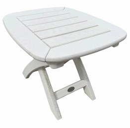 Polywood Vineyard White Outdoor Side Table (Y2)