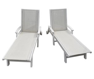 Polywood Vineyard Coastal Chaise Lounge Chair Pair (Y2)