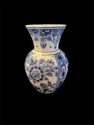 Blue & White D.P. Delft Vase (DR)