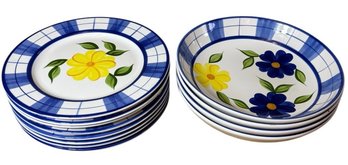 A Step Beyond San Remo Dinner Plates And Serving Bowls 19pc (K)