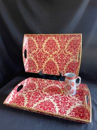 Michel Design Works Trays, Copeland Spodes Fitzhugh Pitcher   (K)