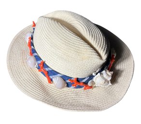 Scala Seashell & Coral Sun Hat
