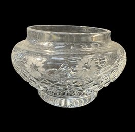 Edinburgh Crystal Etched Floral Dish