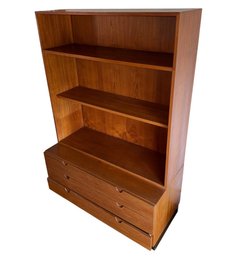 MCM Danish Wooden Three Drawer Bookcase By Bramin (LR)