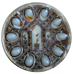 MCM Decorative Resin Deviled Egg Platter (K)