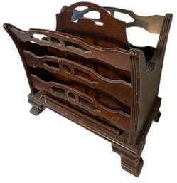 Solid Wooden Butler Style Magazine Holder (LR)