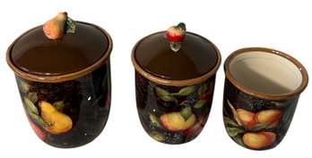 Certified Entertainment Capri Canister Set 3pc (LR)