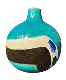 Lemax Blue Abstract Decorative Pottery Vase
