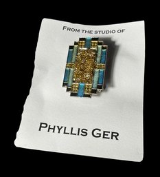 Phyllis Ger Studio Abstract Brooch Pin