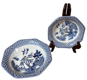Royal Staffordshire J&G Meakin Willow Pattern Bowl 3pc (K)