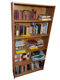 Wooden Five Shelf Bookcase (LR)