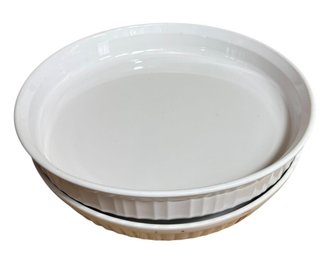 Corning Ware & Martha Stuart Pie/quiche Plate 2pc (K)