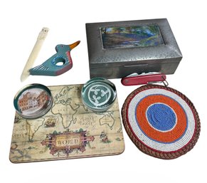Trinket Box, Paper Weights & Assorted Decor (LR)